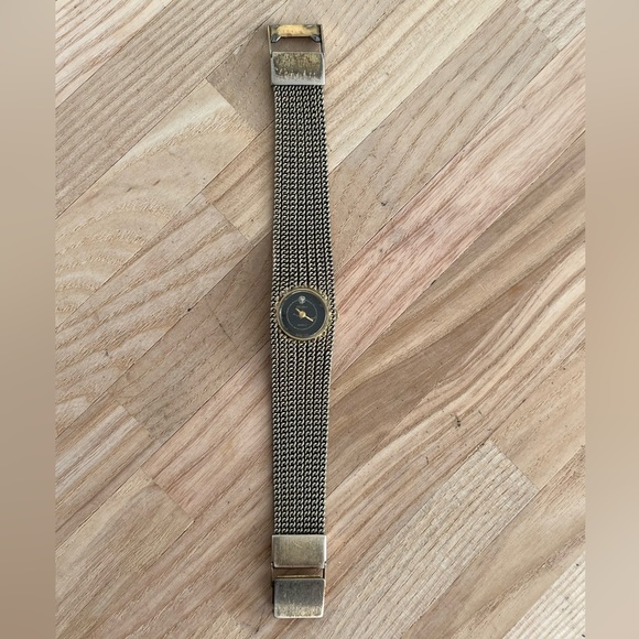 Bulova Ladies Watch Rare Vintage Mesh Bracelet Diamond in Black Dial - Picture 6 of 12